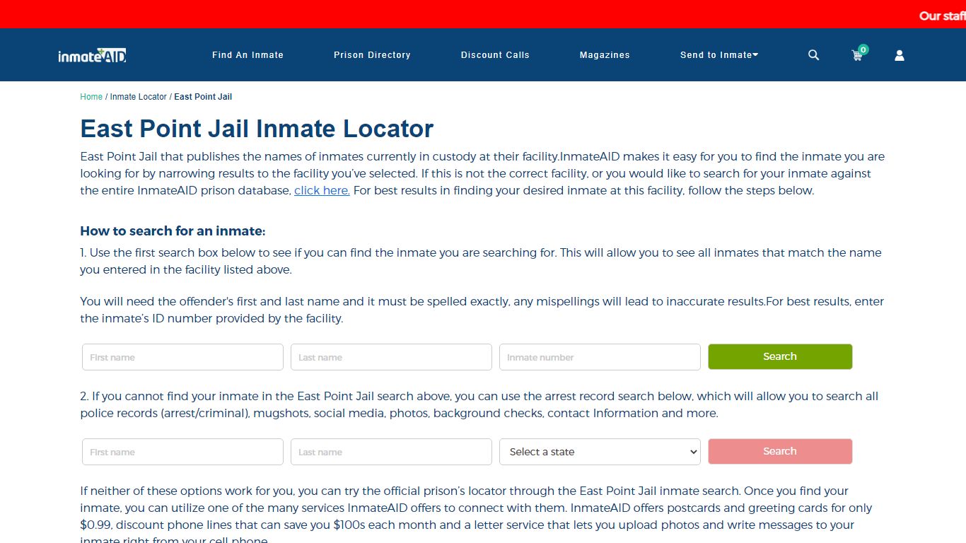 East Point Jail Inmate Locator - Help for Inmates Before ...