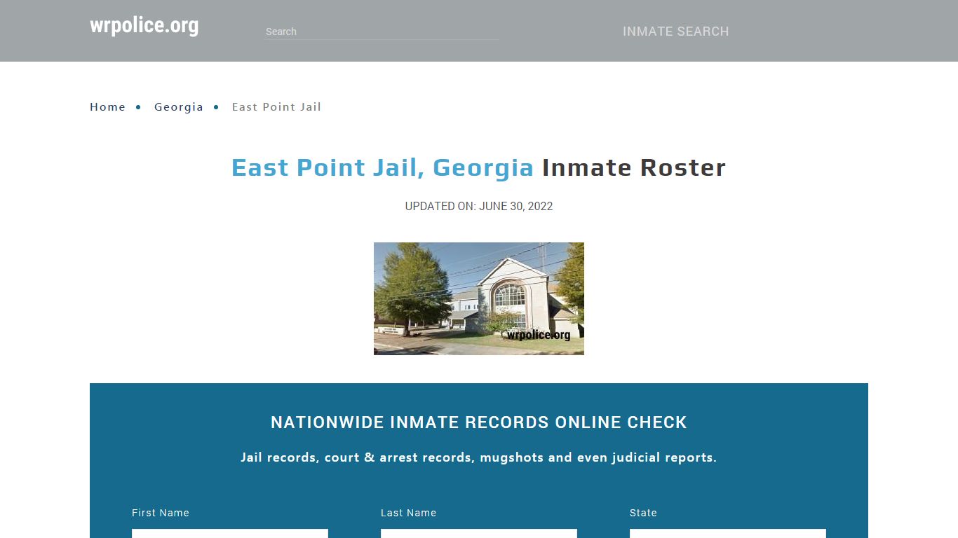 East Point Jail, Georgia - Inmate Locator