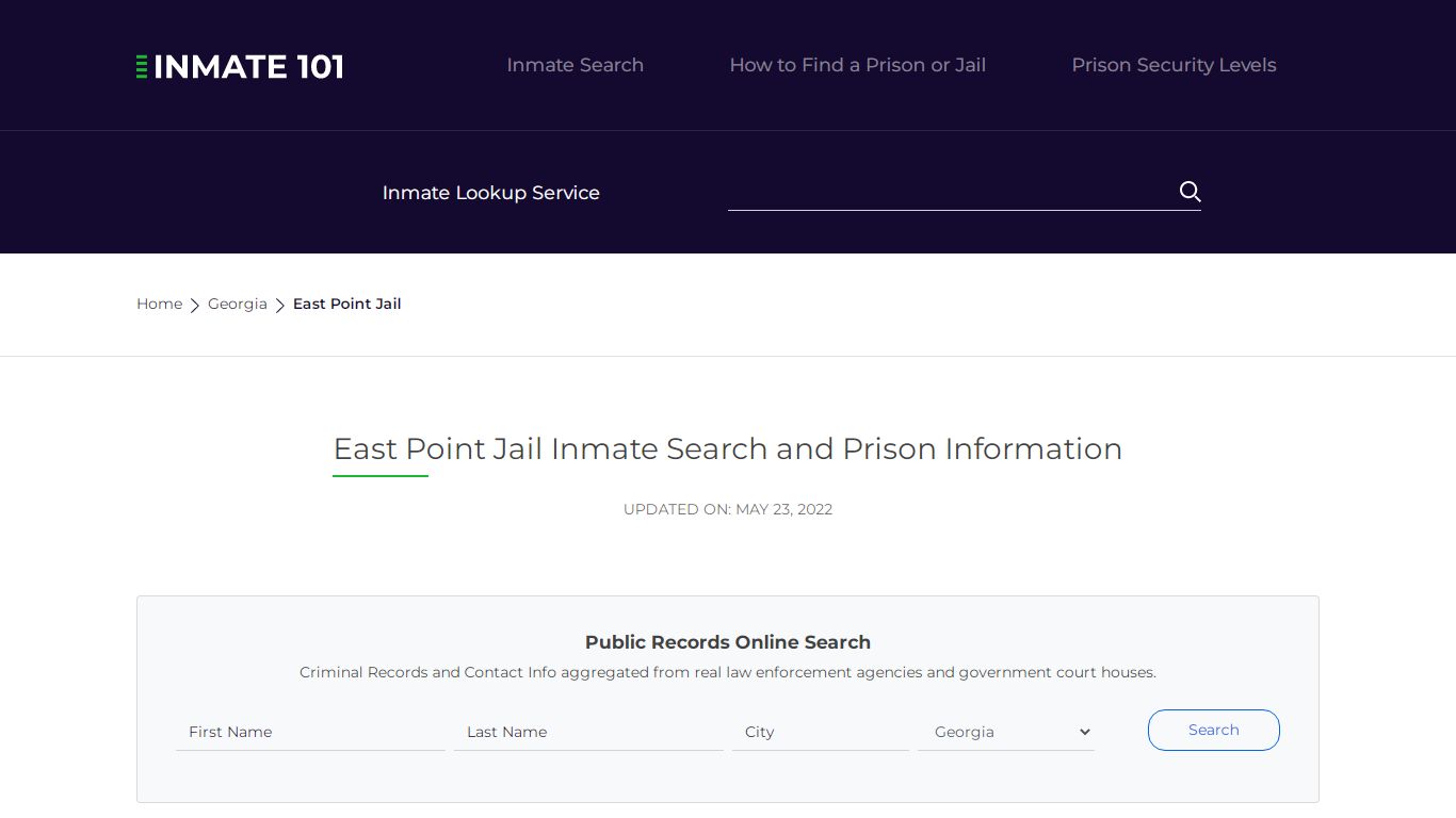 East Point Jail Inmate Search, Visitation, Phone no ...